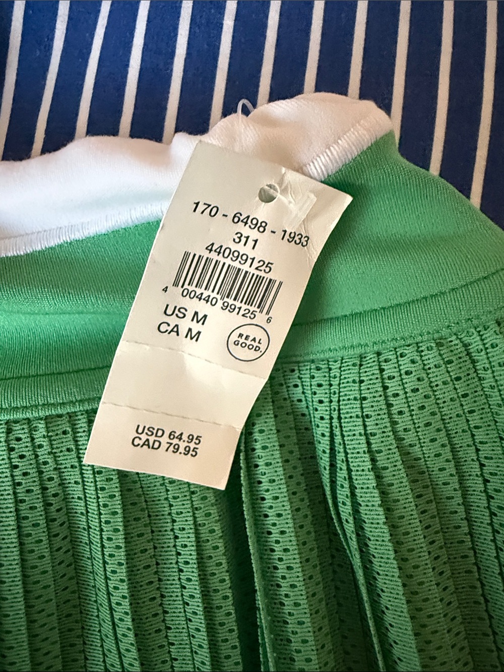 Aerie (Offline) Bright Green Tiered Pleated Mini Skirt with White Drawstring - Picture 2 of 6